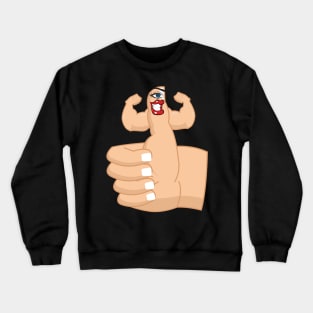 Thumb Wrestling Champ Crewneck Sweatshirt